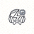 电竞竞猜预测平台官方标志，橙色霓虹发光电竞Logo